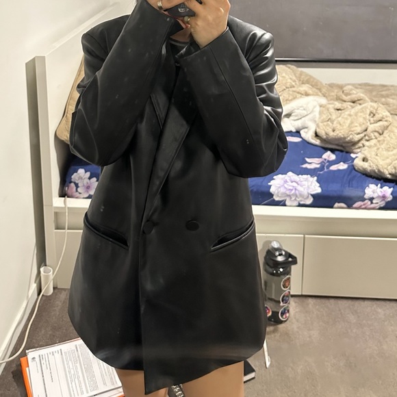 Zara Leather blazer - Picture 7 of 8